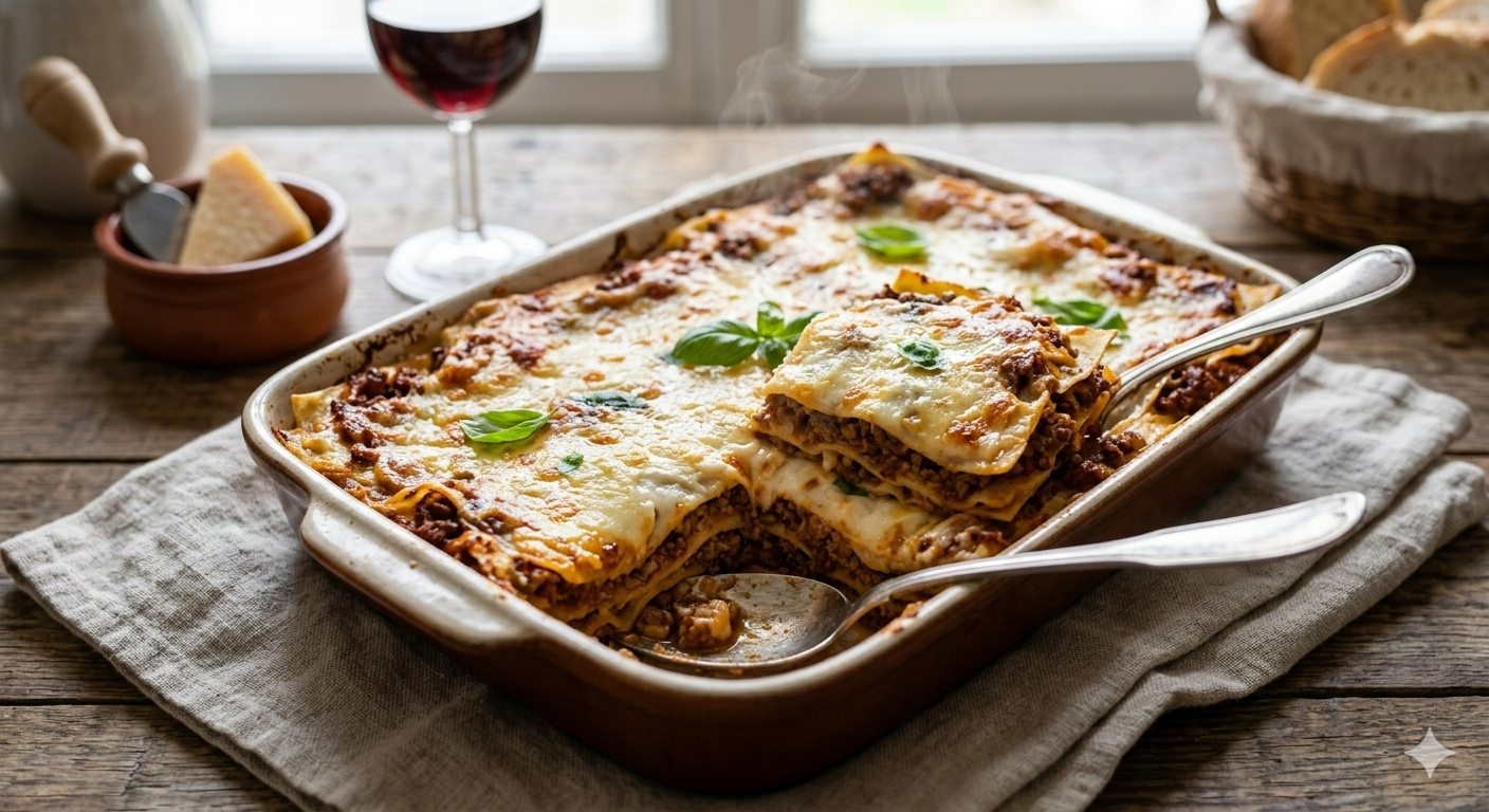 Ægte Italiensk Lasagne